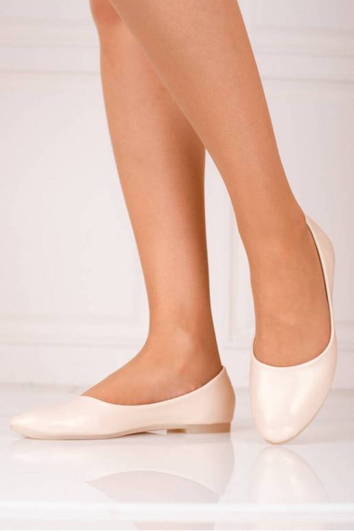 Klassikalise mudeli beeži värvi baleriny damskie Shelovet