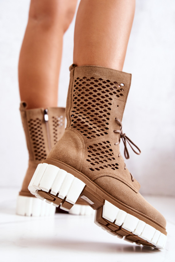   Saapad säärsaapad Nicole pruunid värvi 2706