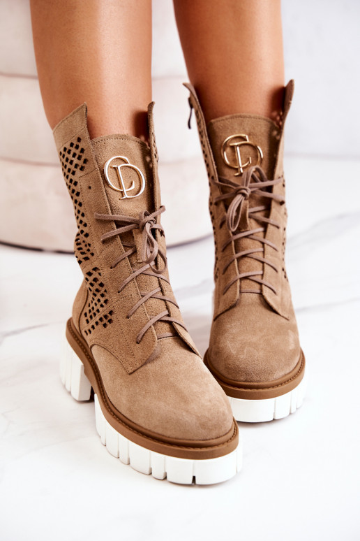   Saapad säärsaapad Nicole pruunid värvi 2706