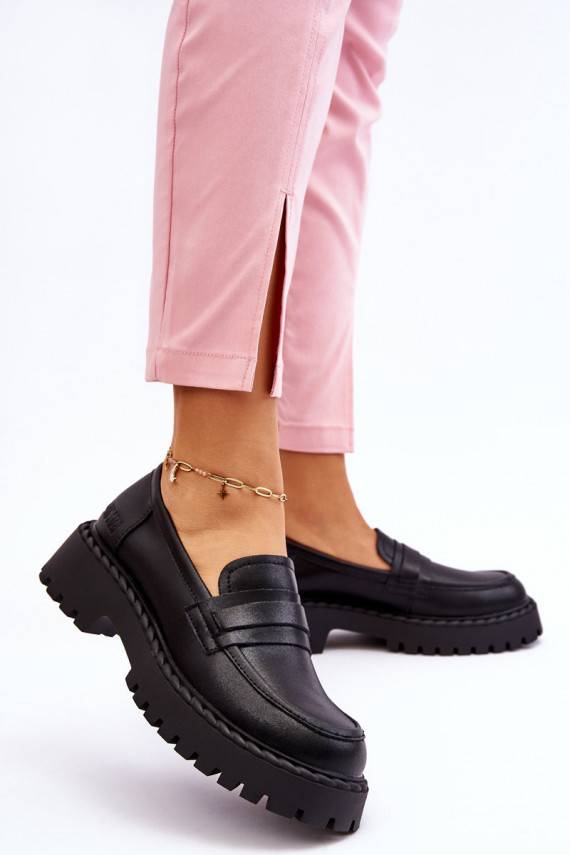   Mokassiinid jalatsid   Big Star LL274458 mustad