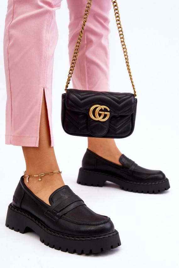   Mokassiinid jalatsid   Big Star LL274458 mustad