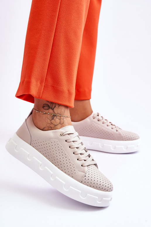   spordijalatsid platvormiga beeži värvi Montigo