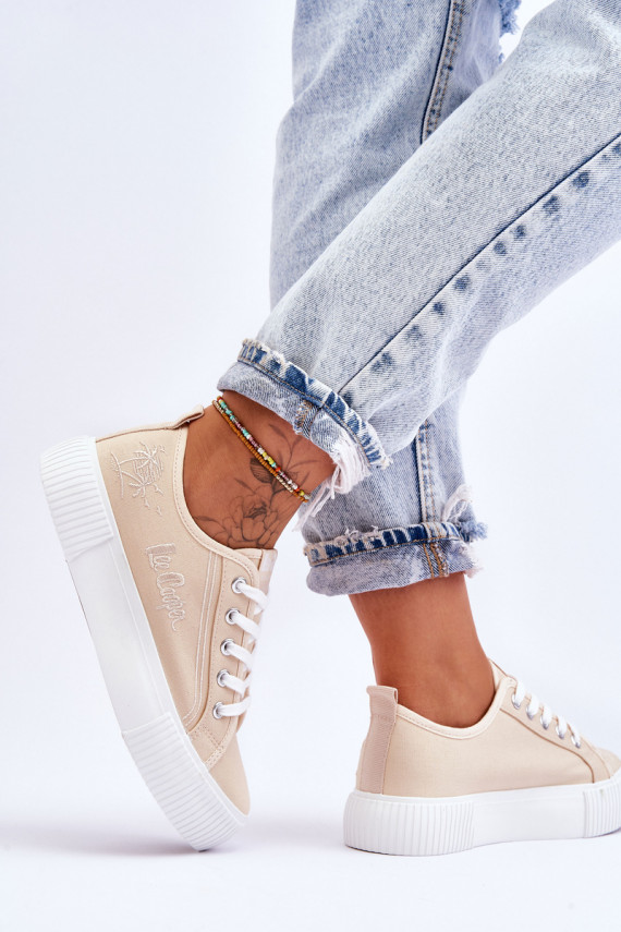 Mugavad vaba aja jalatsid platvormiga Lee Cooper LCW-23-31-1808L beeži värvi
