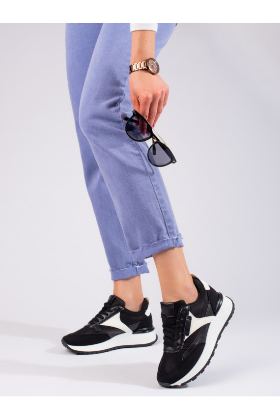   Mustad naiste kingad kõrge platvormiga Shelovet