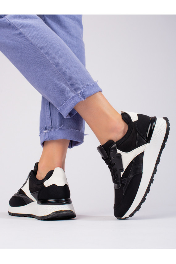   Mustad naiste kingad kõrge platvormiga Shelovet