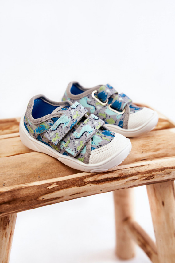 Laste jalanõud Spordijalatsid Dinozaury Befado 907P156 Halli värvi