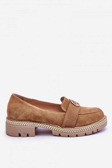 Elegantsed seemisnakhsed Mokassiinid beeži värvi Laverne 2