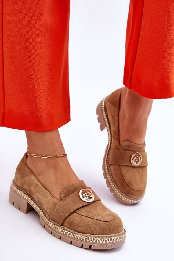 Elegantsed seemisnakhsed Mokassiinid beeži värvi Laverne