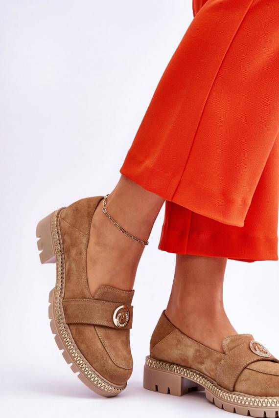 Elegantsed seemisnakhsed Mokassiinid beeži värvi Laverne