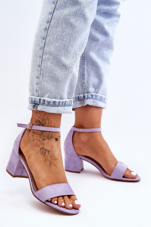 seemisnakhsed Klassikalise mudeli sandaalid  violetset värvi Honeymoon