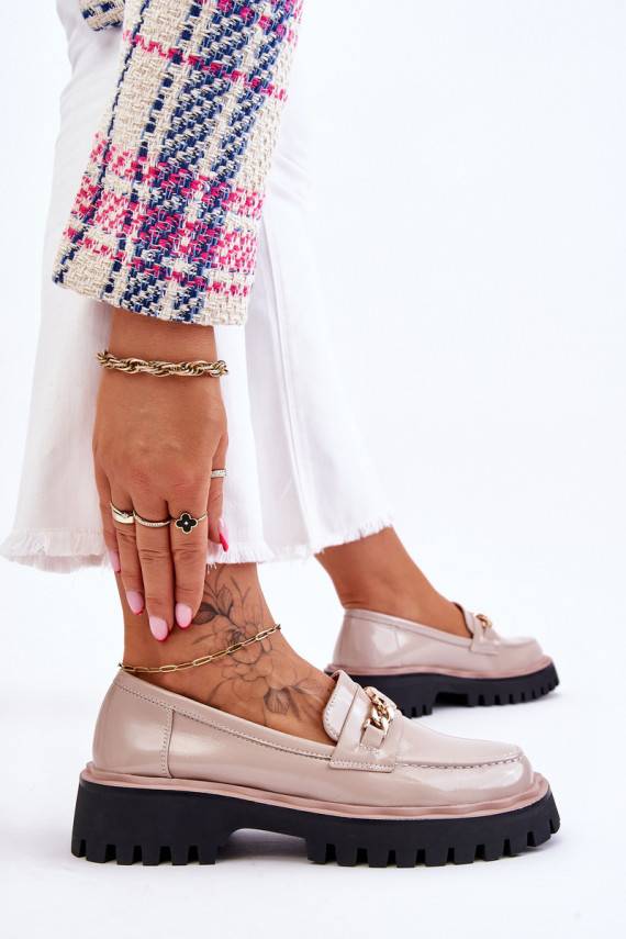 Laque Mokassiinid platvormiga beeži värvi Ronin 