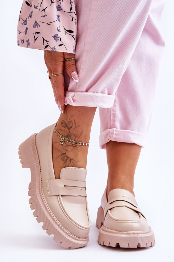    Mokassiinid platvormiga beeži värvi Riverside