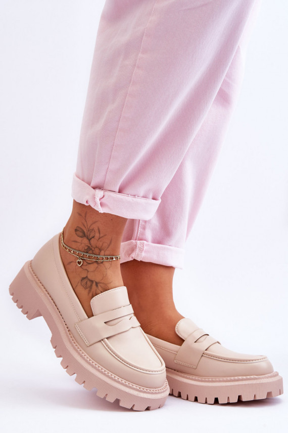    Mokassiinid platvormiga beeži värvi Riverside