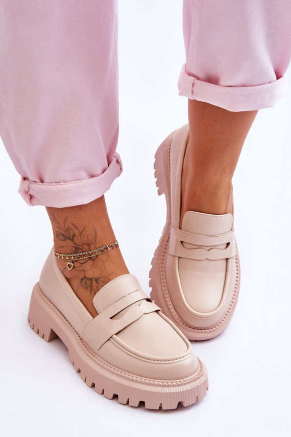    Mokassiinid platvormiga beeži värvi Riverside