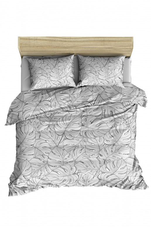 Voodipesukomplekt B&amp;W Monstera