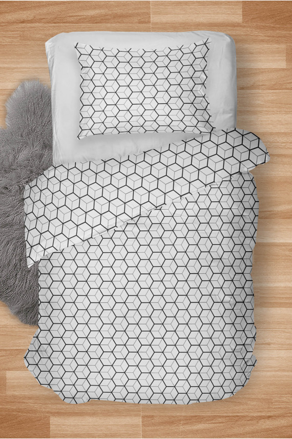 Voodipesukomplekt Cube