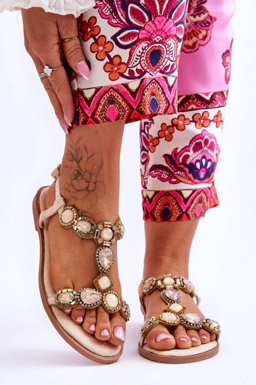 seemisnakhsed Madalad sandaalid  beeži värvi Dallas