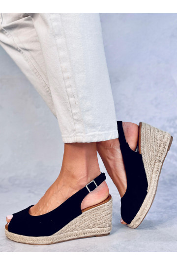 espadrillid open toe  NEVIL BLACK 2