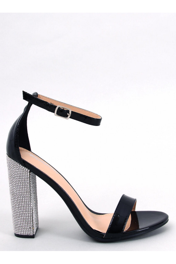 sandaalid kaunistatud kontsaga YANCEY BLACK
