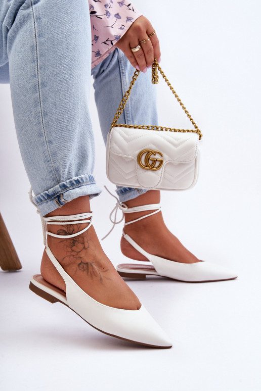   lipsudega baleriinad valget värvi Lilly Ann