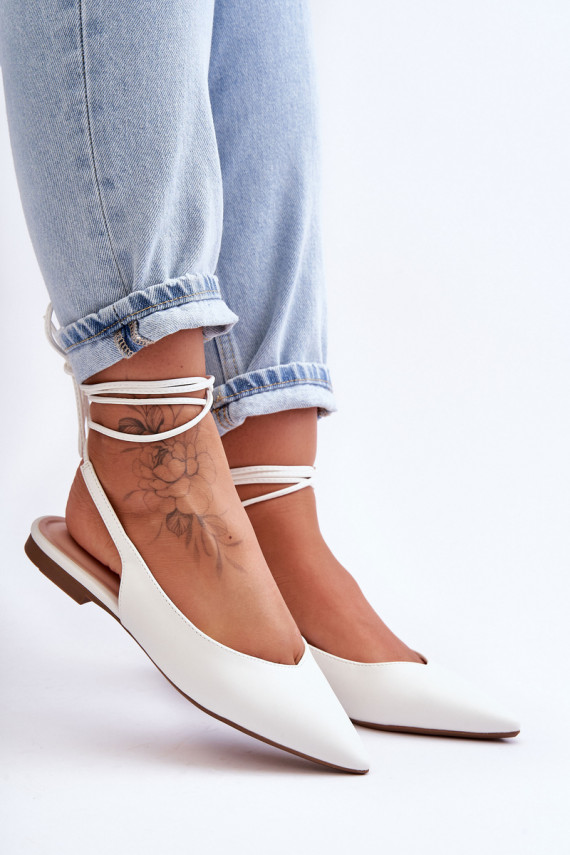   lipsudega baleriinad valget värvi Lilly Ann