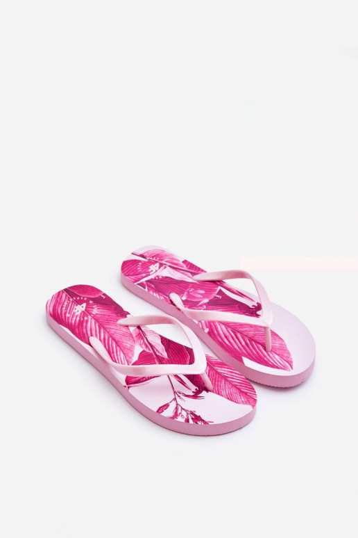 Klassikalise mudeli Sussid moodsad varbavahe-sandaalid 4F 4FSS23FFLIF060-54S Tumeroosad värvi