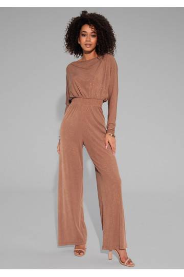 Lenes - Shiny beige jumpsuit 2