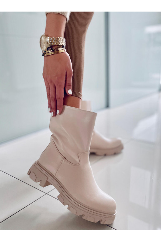 Stiilsed naiste saapad JOWITA BEIGE Stiilsed naiste saapad JOWITA BEIGE