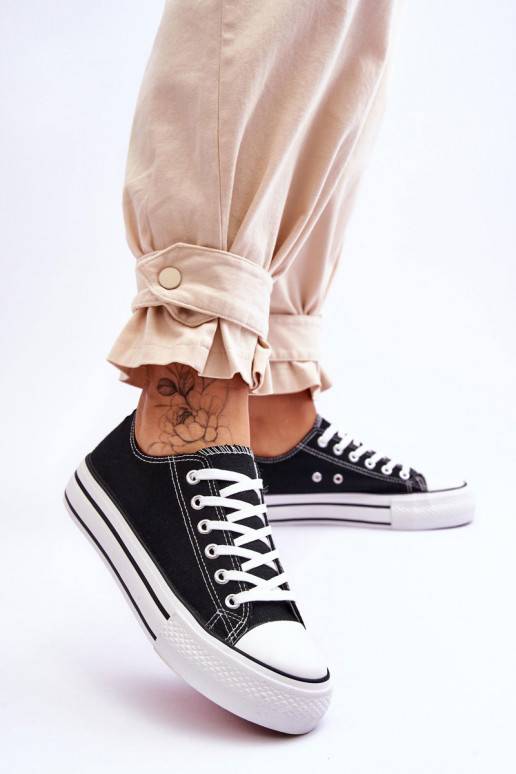 Naistesaapad platvormiga mustad Ember