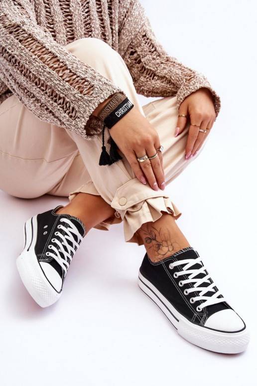 Naistesaapad platvormiga mustad Ember