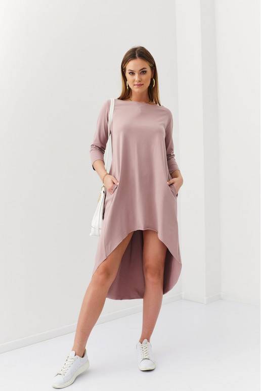 Asümmeetriline kleit oversize cappuccino värvid