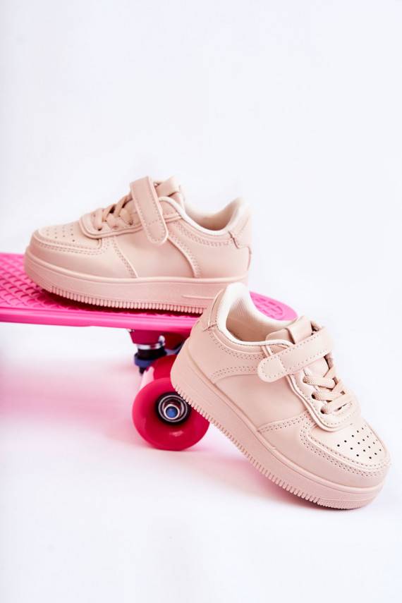 Laste jalanõud spordijalatsid krõpsudega kinnitatav Tumeroosad värvi Elike