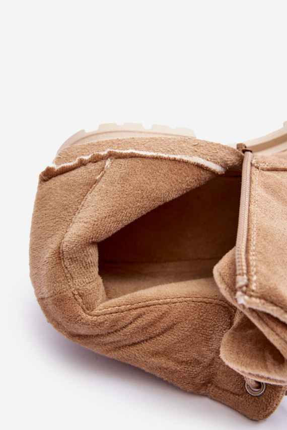 seemisnakhsed jalanõud Naiste poolsaapad voodriga beeži värvi Alden