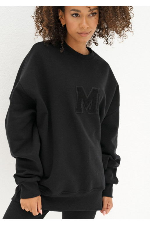 Vibe - oversize kampsun must värv Vibe - oversize kampsun must värv