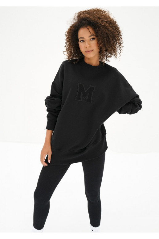 Vibe - oversize kampsun must värv Vibe - oversize kampsun must värv