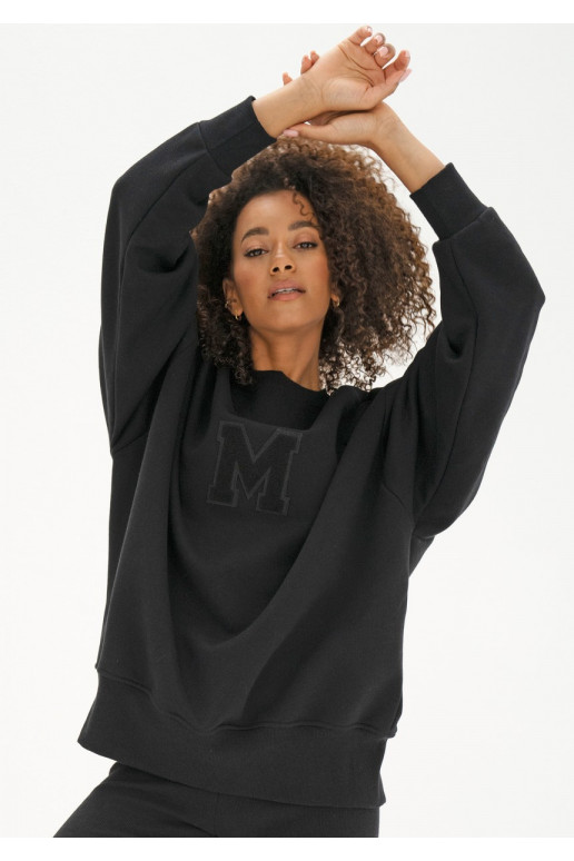 Vibe - oversize kampsun must värv Vibe - oversize kampsun must värv