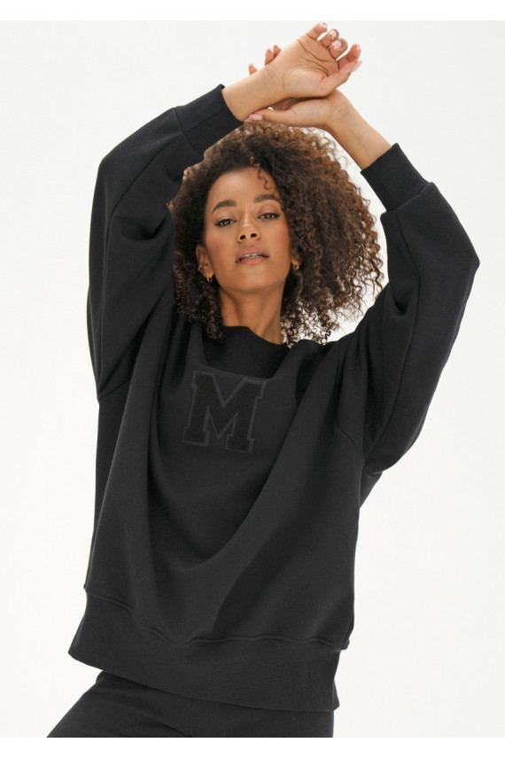 Vibe - oversize kampsun must värv