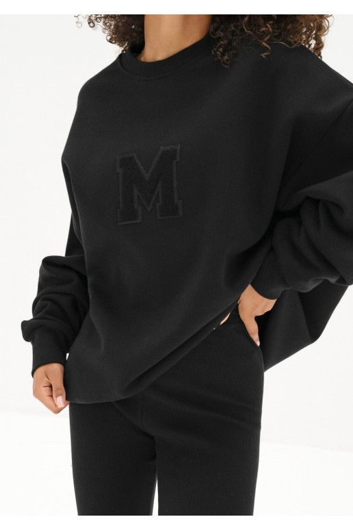 Vibe - oversize kampsun must värv Vibe - oversize kampsun must värv