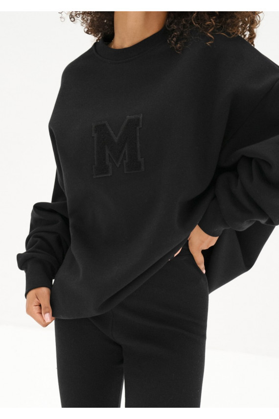 Vibe - oversize kampsun must värv