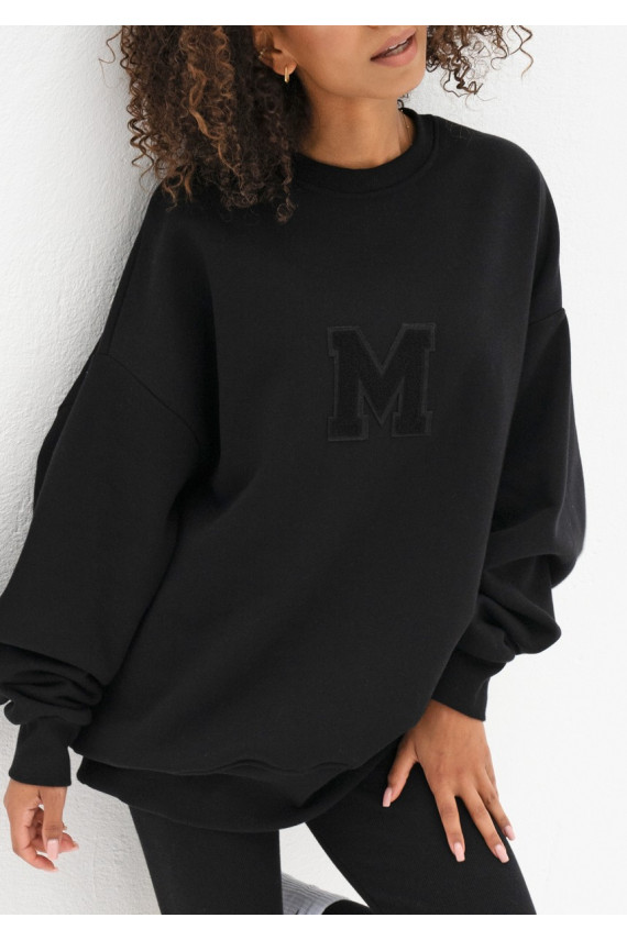 Vibe - oversize kampsun must värv