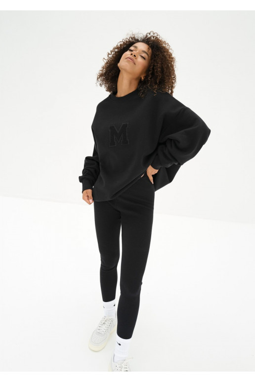 Vibe - oversize kampsun must värv Vibe - oversize kampsun must värv