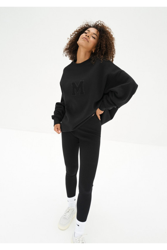 Vibe - oversize kampsun must värv