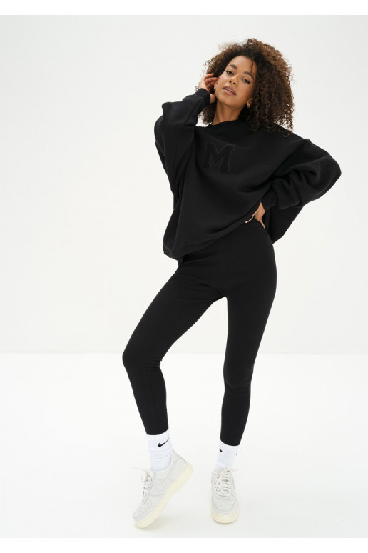 Vibe - oversize kampsun must värv Vibe - oversize kampsun must värv