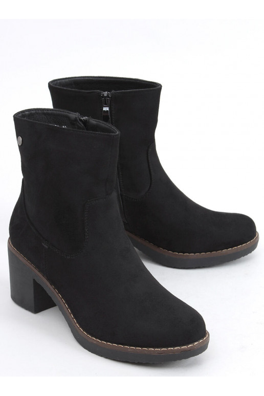 Kummist kontsaga kingad LINZI BLACK Kummist kontsaga kingad LINZI BLACK