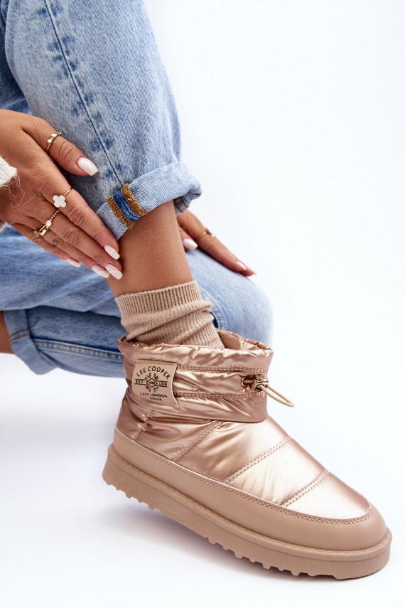 Nööpidega lumesaapad Lee Cooper LCJ-23-44-1965L beeži värvi