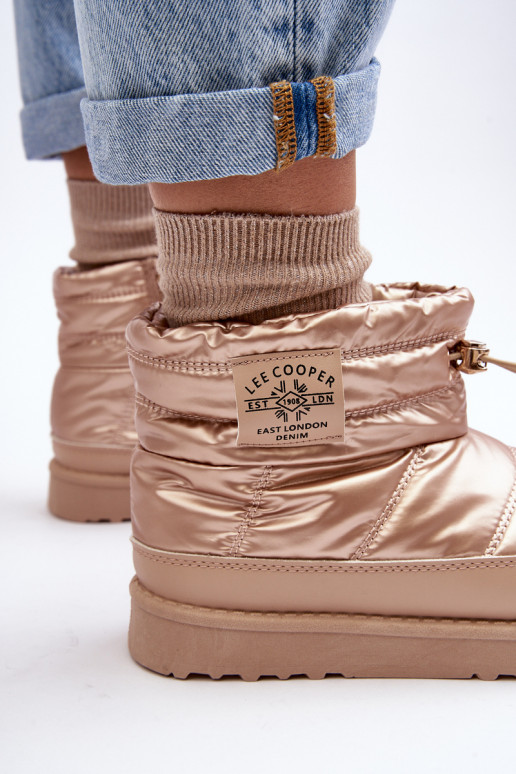 Nööpidega lumesaapad Lee Cooper beeži värvi
