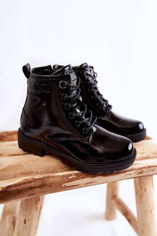 Laste jalanõud Laque voodriga Naiste poolsaapad Big Star II374045 mustad