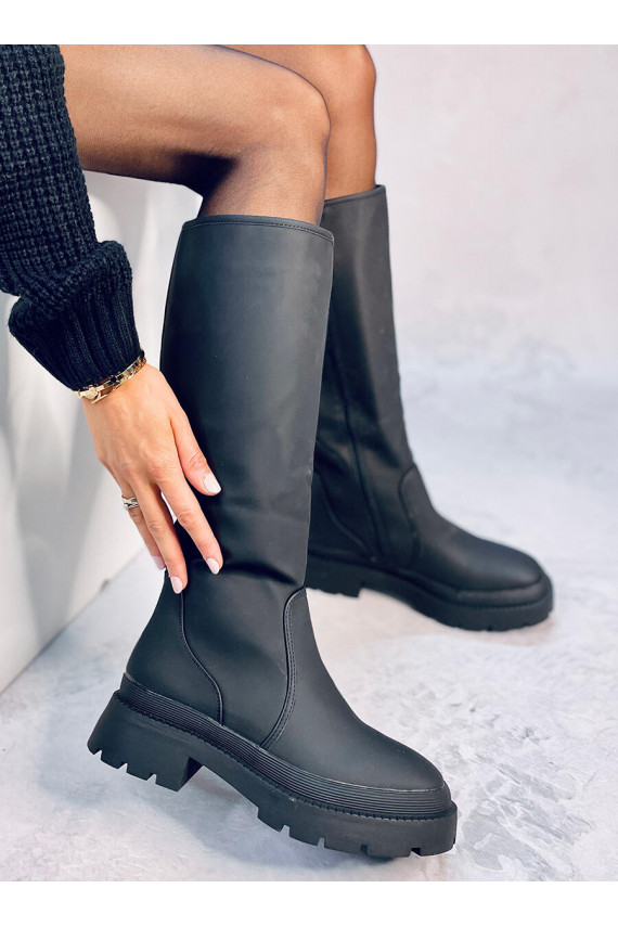 pika säärega saapad  PIONTER BLACK