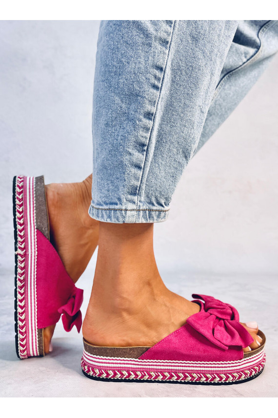 Sussid  tõstetud tald DELAIR tumeroosad värvi