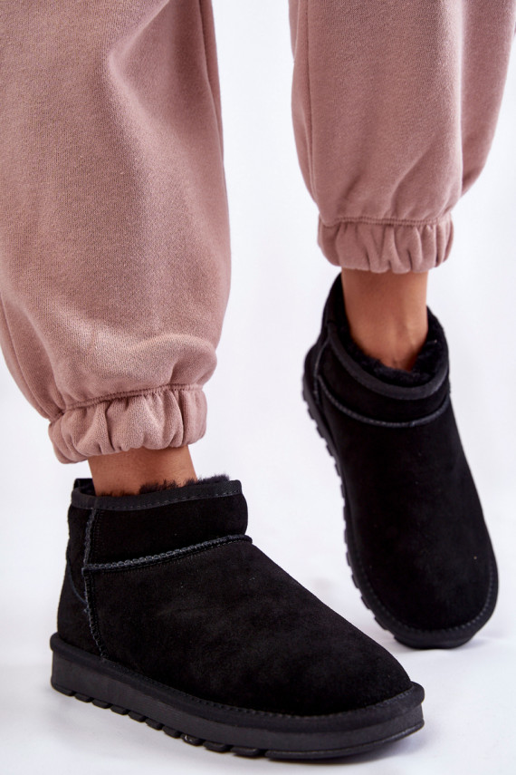   seemisnakhsed  nööpidega lumesaapad mustad Shelie